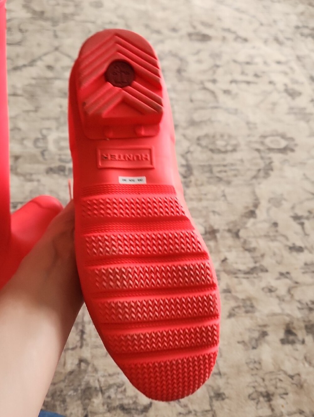 RARE Matte Hot Pink Hunter Rain Boots - Picture 4 of 5